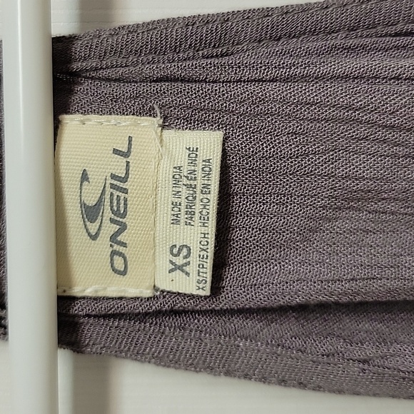 O'Neill Lightweight Floral Summer Dress Xsmall. New With Tags Grey Black Womens - Picture 3 of 6